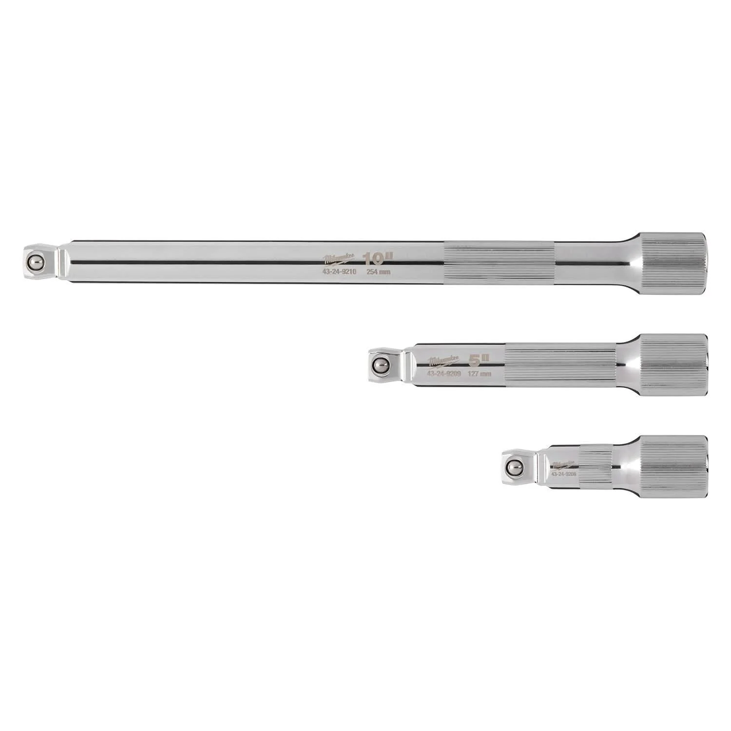 Milwaukee 48-22-9352 3pc 1/2" Drive Wobble Extension Set - Image 1
