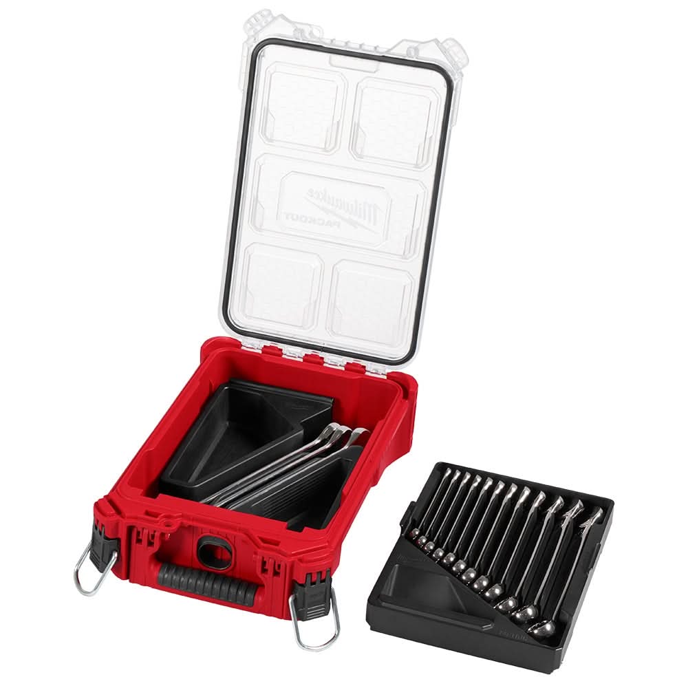 Milwaukee 48-22-9483 15pc Metric Combination Wrench Set with PACKOUT Compact Organizer - Image 1