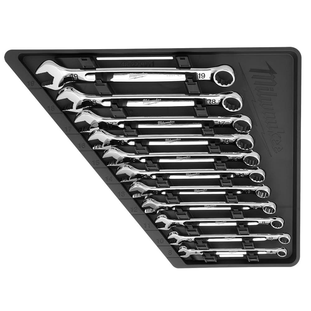 Milwaukee 48-22-9511 11pc Metric Combination Wrench Set - Image 1