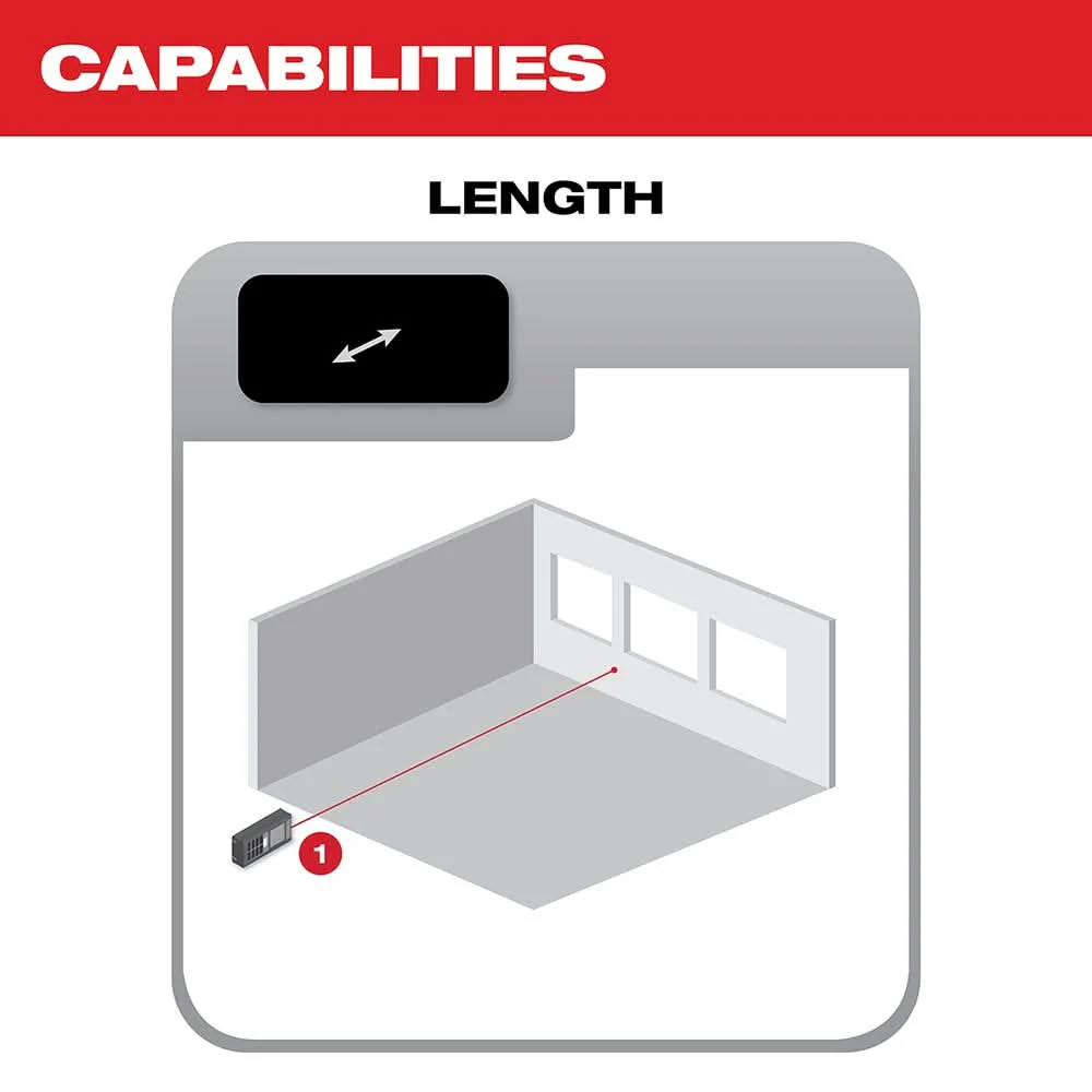 Milwaukee 48-22-9801 65' Laser Distance Meter - Image 3