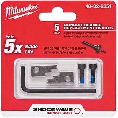 Milwaukee 48-32-2351 Shockwave Conduit Reamer Replacement Blades - Image 1