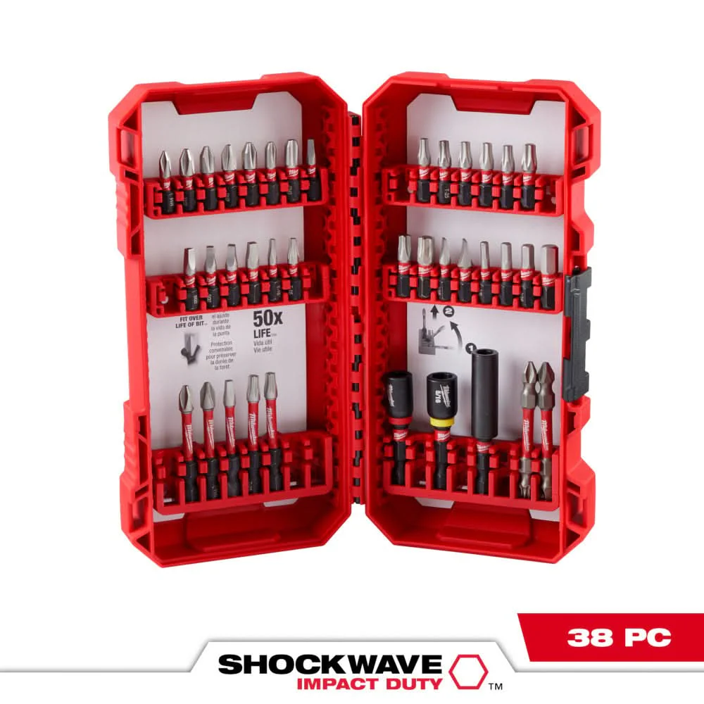 Milwaukee 48-32-4089 SHOCKWAVE Impact Duty Driver Bit Set - 38PC - Image 1
