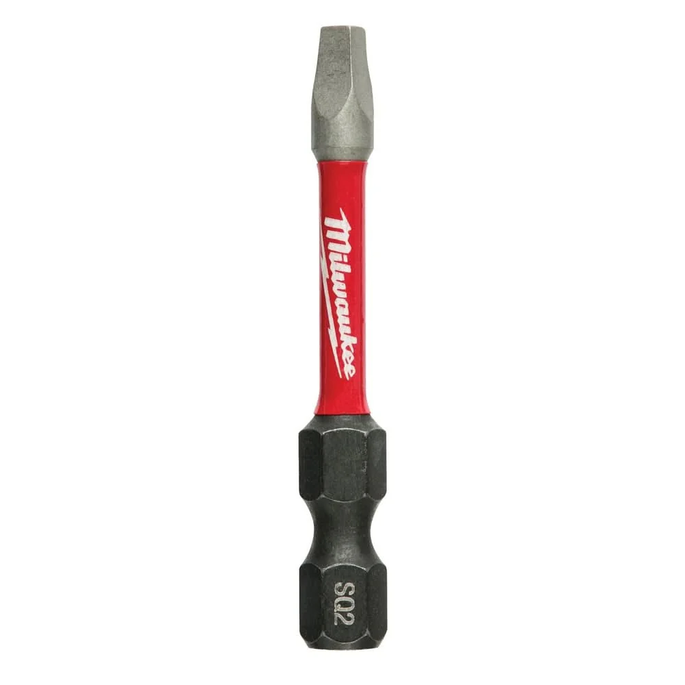 Milwaukee 48-32-4972 SHOCKWAVE 2-Inch SQ2 Impact Bit, 2-Pack