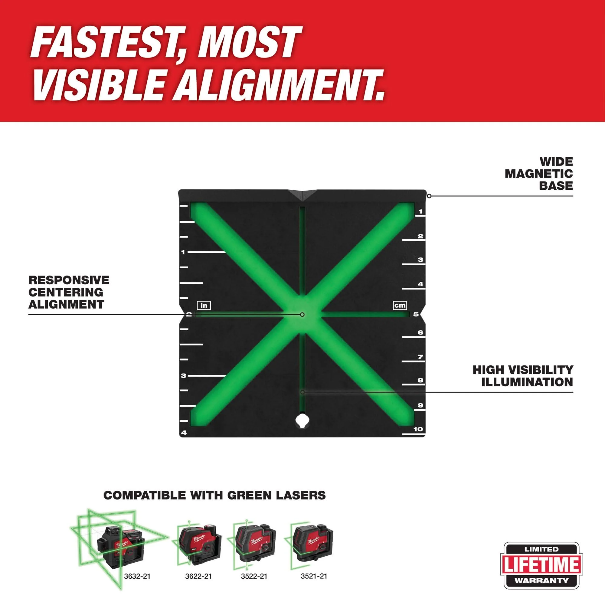 Milwaukee 48-35-1111 Responsive Laser Alignment Target - Image 3