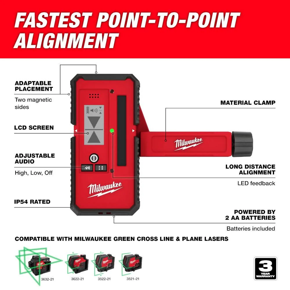 Milwaukee 48-35-1211 165' Laser Line Detector - Image 2
