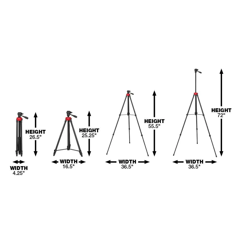 Milwaukee 48-35-1411 72-Inch Laser Tripod (Promo) - Image 3