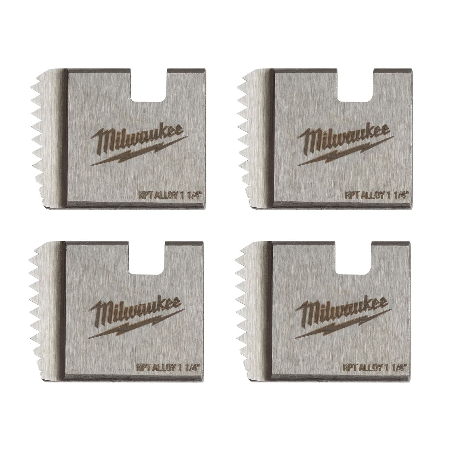 Milwaukee 48-36-1104 1-1/4" ALLOY NPT Portable Pipe Dies - Image 1