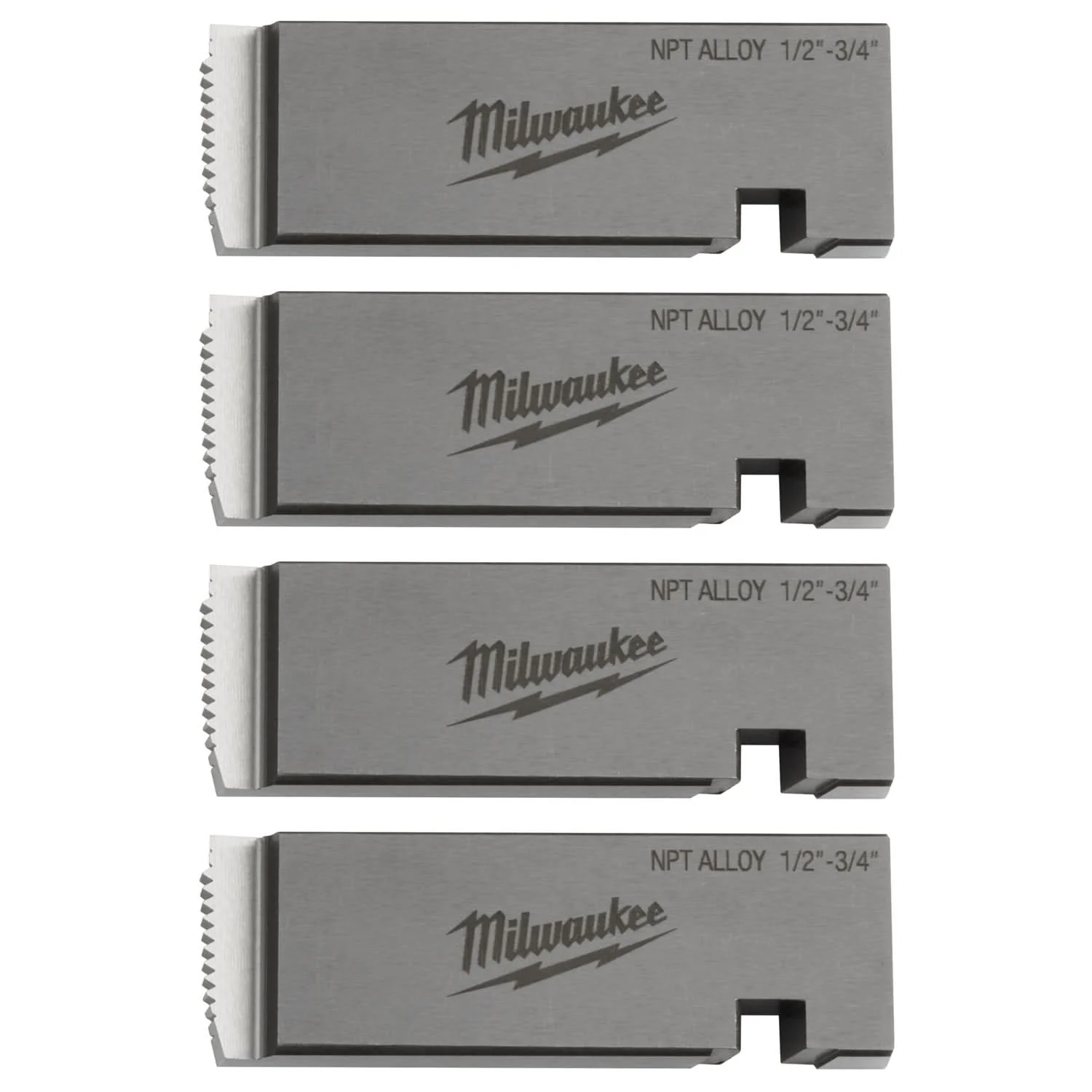Milwaukee 48-36-1201 Milwaukee 1/2″-3/4″ ALLOY NPT Universal Pipe Threading Dies