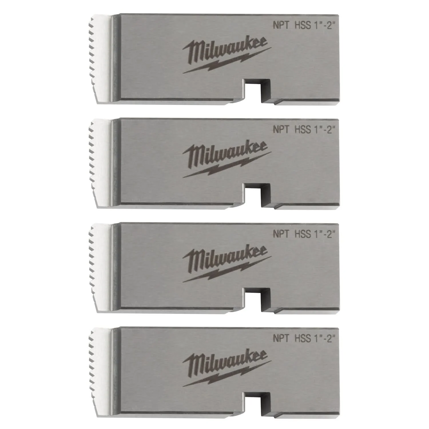 Milwaukee 48-36-1206 Milwaukee 1″-2″ HIGH SPEED FOR STAINLESS NPT Universal Pipe Threading Dies