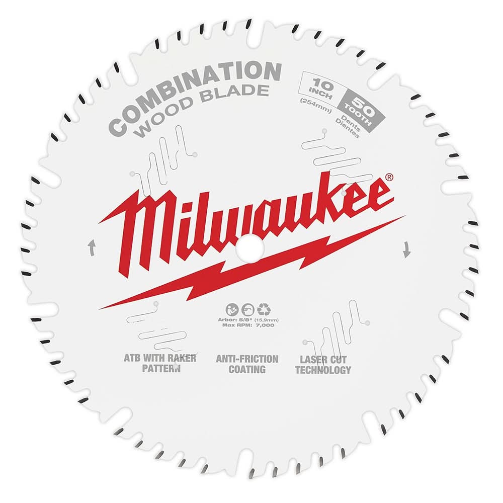 Milwaukee PROMO 48-40-1026 10 in. 50-Tooth Combination Circular Saw Blade (PROMO) - Image 1