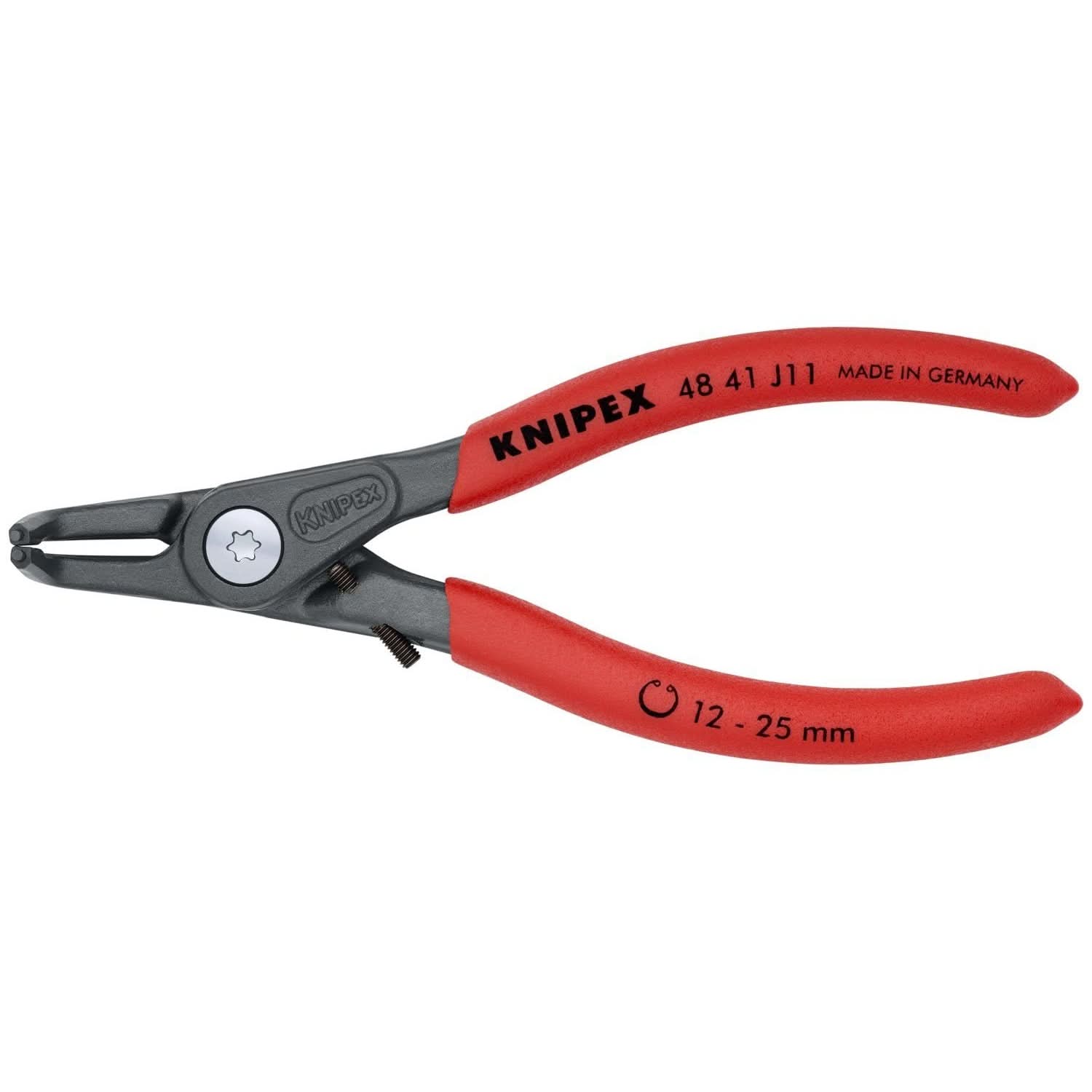 Knipex 48 41 J11 Internal 90&deg; Angled Precision Snap Ring Pliers-Limiter - Image 1