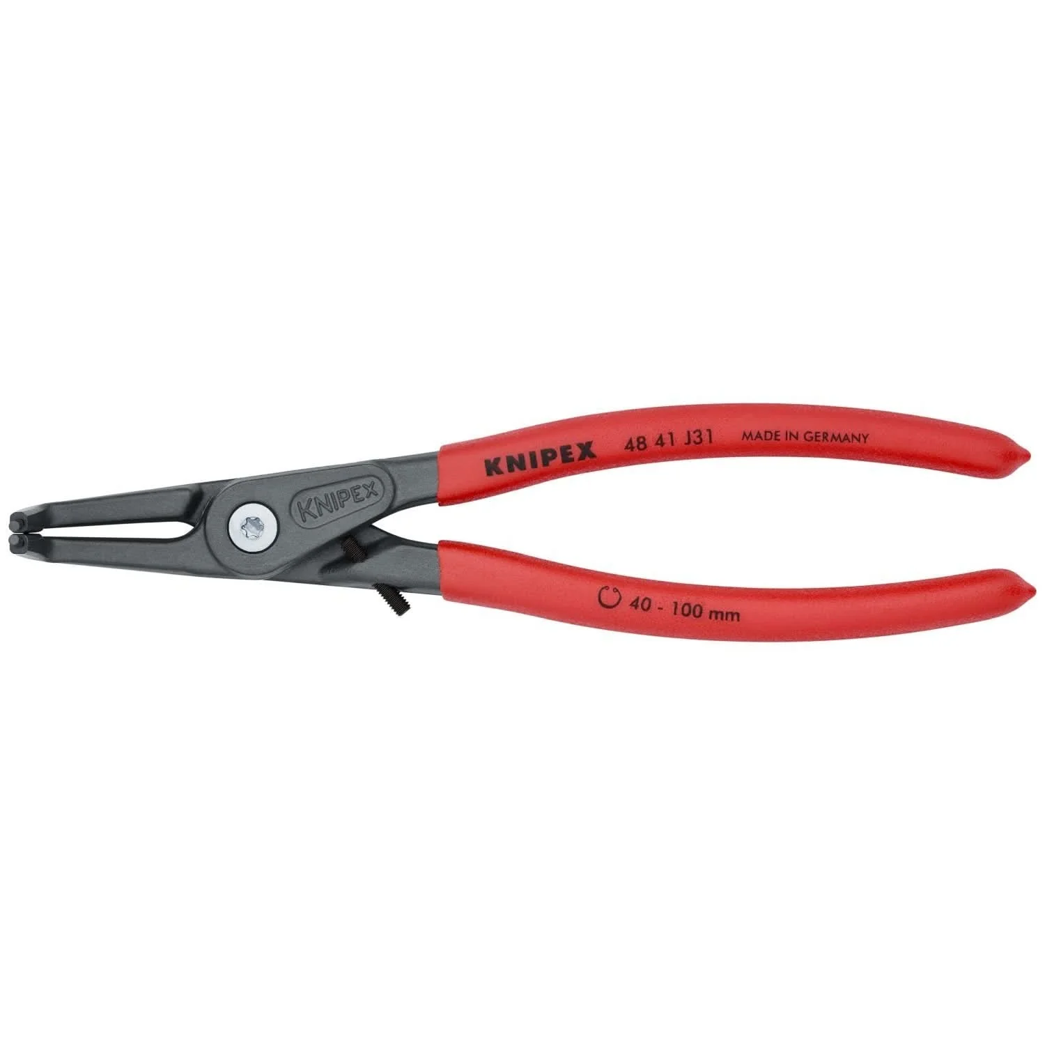 Knipex 48 41 J31 Internal 90&deg; Angled Precision Snap Ring Pliers-Limiter - Image 1