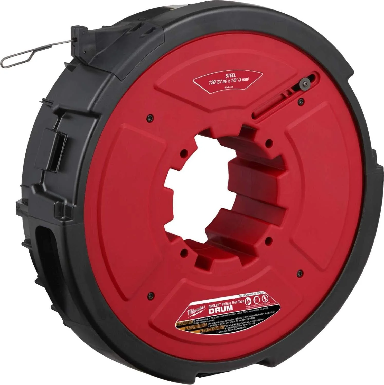 Milwaukee 48-44-5176 Angler 120' x 1/8" Steel Pulling Fish Tape Drum (PROMO) - Image 3