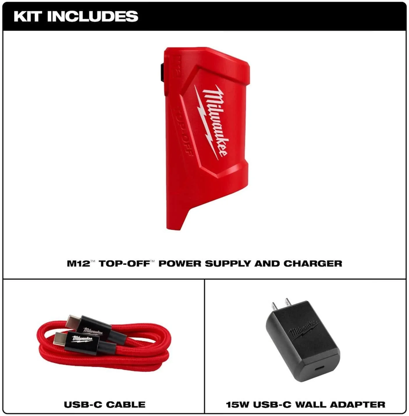 Milwaukee 48-59-1211 M12 TOP-OFF Power Supply and Charger - Image 2