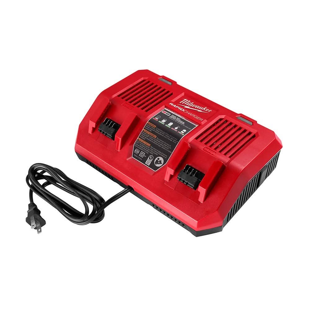 Milwaukee M18 Dual Bay Simultaneous Rapid Charger and 6.0Ah Battery 2-Pack - Image 3