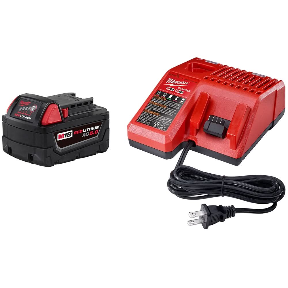 Milwaukee 48-59-1850 M18 REDLITHIUM XC 5.0Ah System Starter Kit - Image 1