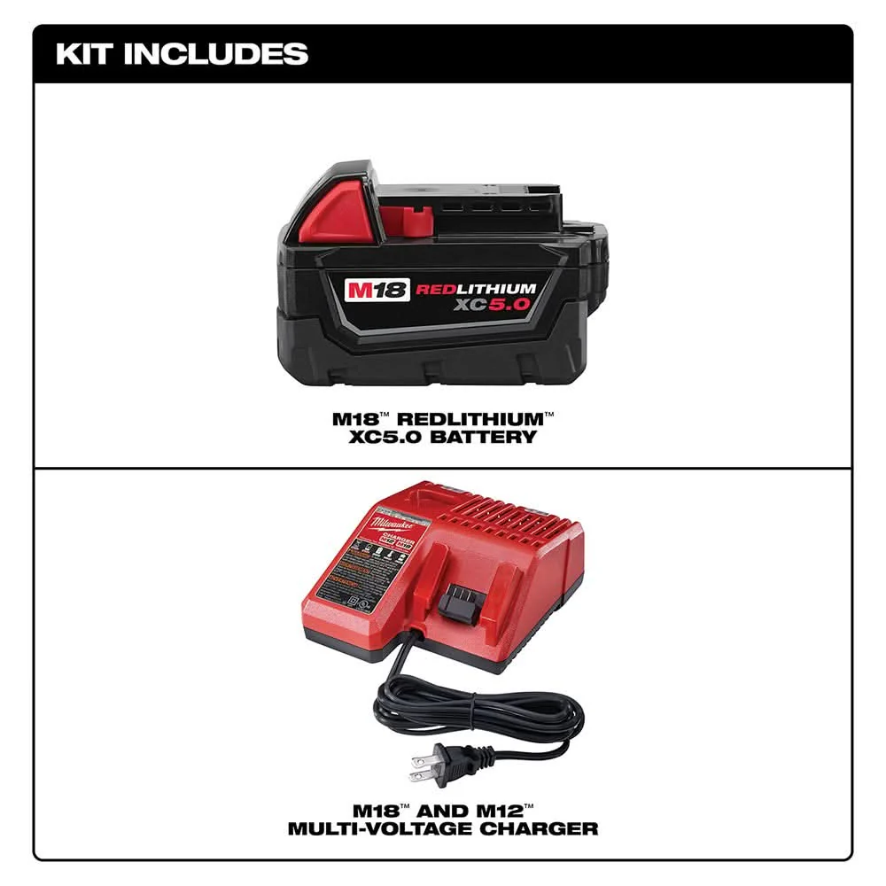 Milwaukee 48-59-1850 M18 REDLITHIUM XC 5.0Ah System Starter Kit - Image 2