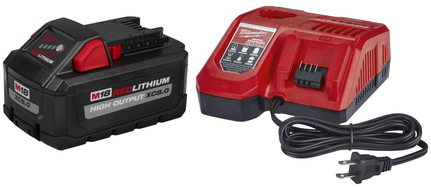 Milwaukee 48-59-1880 M18 REDLITHIUM HIGH OUTPUT XC 8.0Ah Starter Kit (PROMO) - Image 1