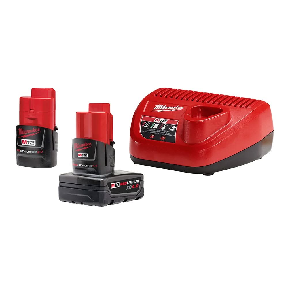 Milwaukee M12 Stick Transfer Pump with M12 REDLITHIUM CP2.0/XC4.0 Starter Pack - Image 2