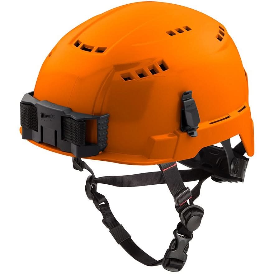 Milwaukee 48-73-1312 Orange Vented Safety Helmet – Type 2, Class C