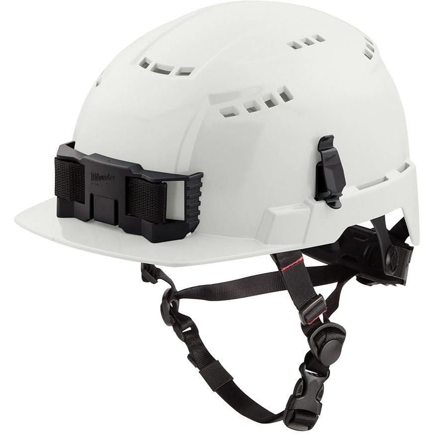 Milwaukee 48-73-1320 White Front Brim Vented Safety Helmet – Type 2, Class C