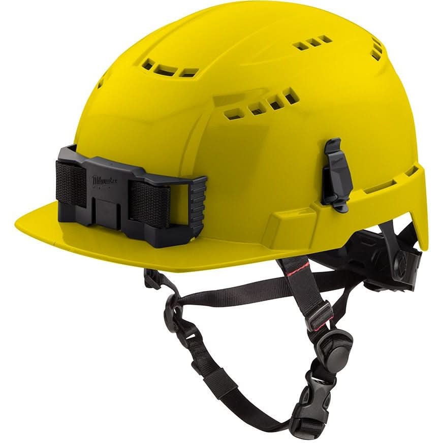 Milwaukee 48-73-1322 Yellow Front Brim Vented Safety Helmet – Type 2, Class C