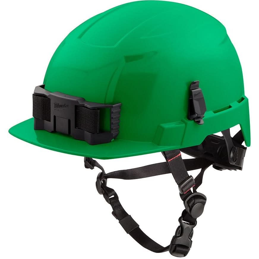 Milwaukee 48-73-1327 Green Front Brim Safety Helmet – Type 2, Class E