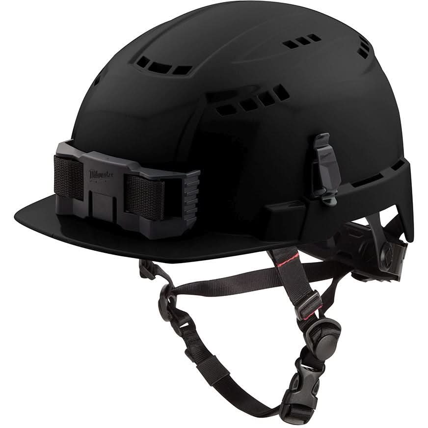 Milwaukee 48-73-1330 Black Front Brim Vented Safety Helmet – Type 2, Class C