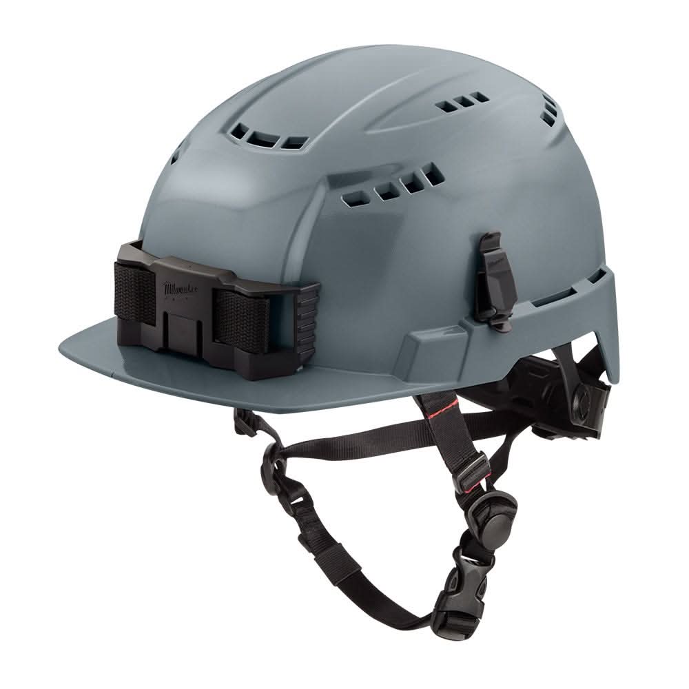 Milwaukee 48-73-1336 Gray Front Brim Vented Helmet with BOLT - Class C - Image 2