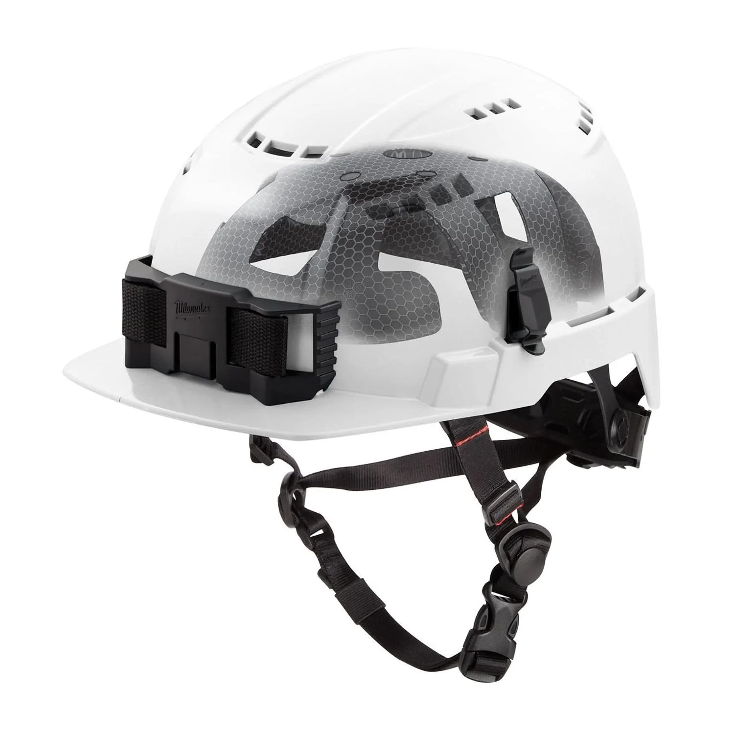 Milwaukee 48-73-1364 BOLT White Front Brim Vented Safety Helmet with IMPACT ARMOR Liner (USA) – Type 2, Class C