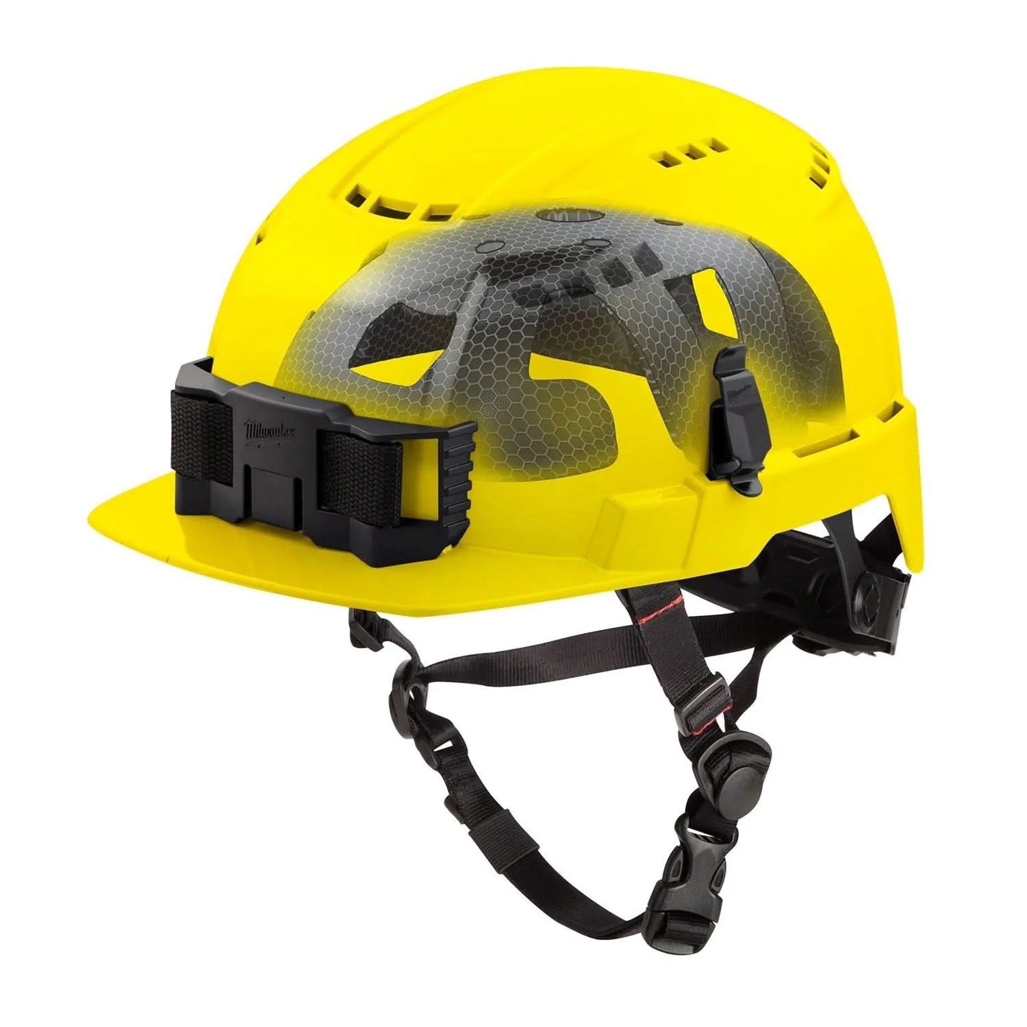 Milwaukee 48-73-1366 BOLT Yellow Front Brim Vented Safety Helmet with IMPACT ARMOR Liner (USA) – Type 2, Class C