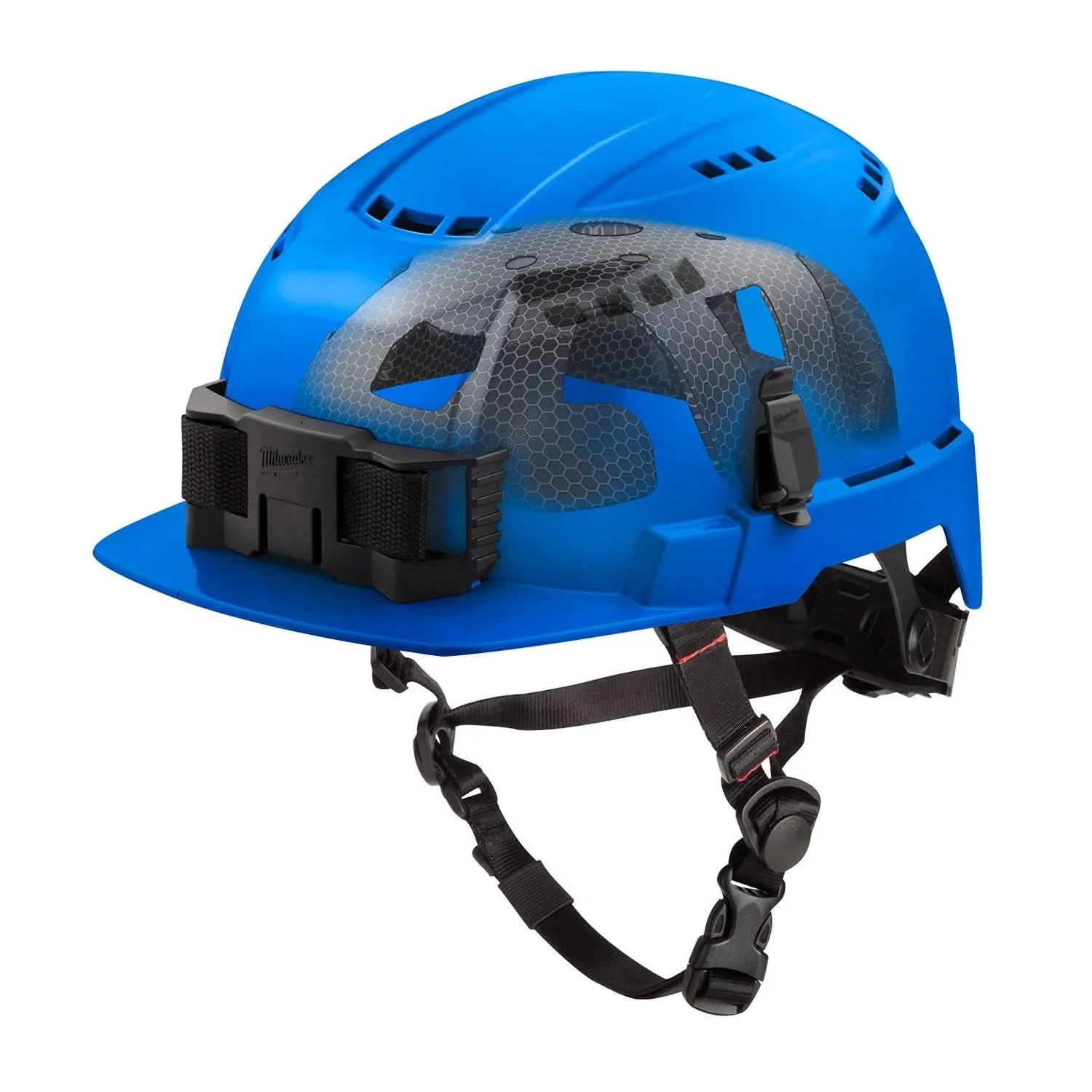Milwaukee 48-73-1368 BOLT Blue Front Brim Vented Safety Helmet with IMPACT ARMOR Liner (USA) – Type 2, Class C