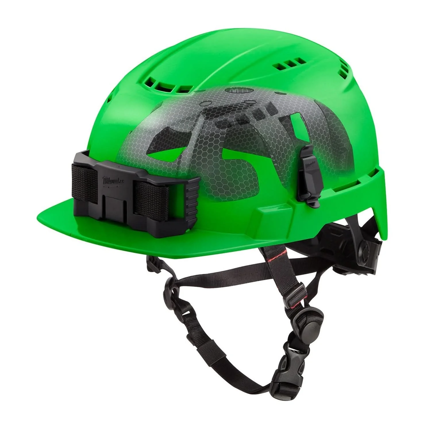 Milwaukee 48-73-1370 BOLT Green Front Brim Vented Safety Helmet with IMPACT ARMOR Liner (USA) – Type 2, Class C