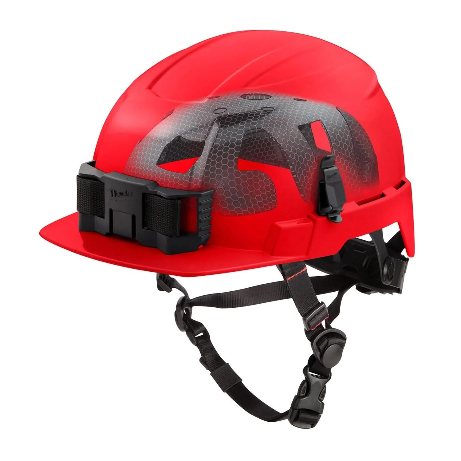 Milwaukee 48-73-1373 BOLT Red Front Brim Safety Helmet with IMPACT ARMOR Liner (USA) – Type 2, Class E