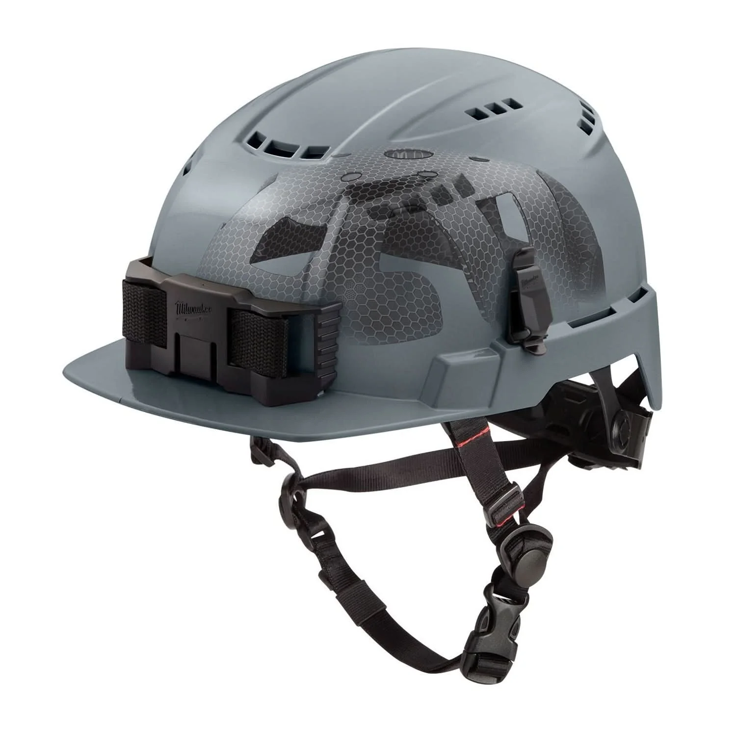 Milwaukee 48-73-1380 BOLT Gray Front Brim Vented Safety Helmet with IMPACT ARMOR Liner (USA) – Type 2, Class C