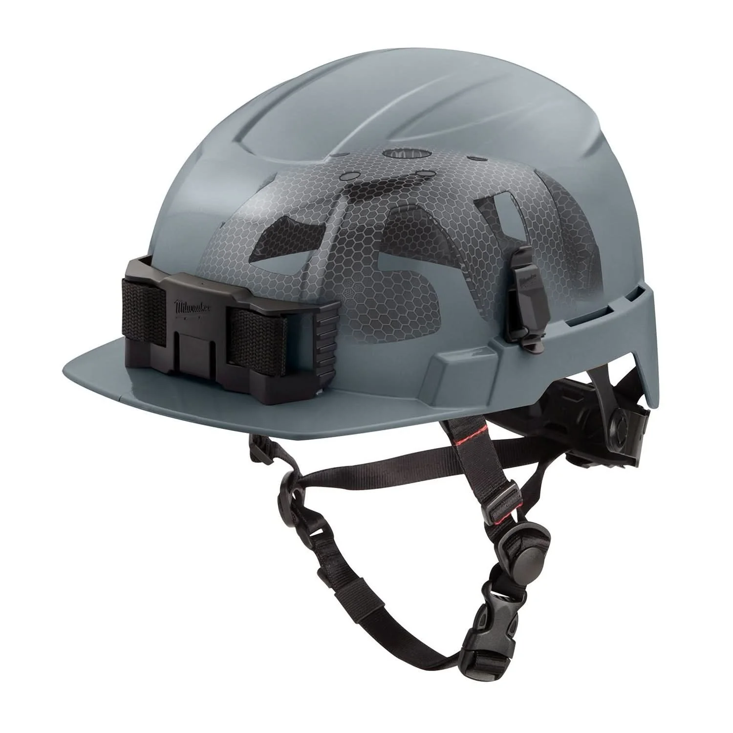 Milwaukee 48-73-1381 BOLT Gray Front Brim Safety Helmet with IMPACT ARMOR Liner (USA) – Type 2, Class E