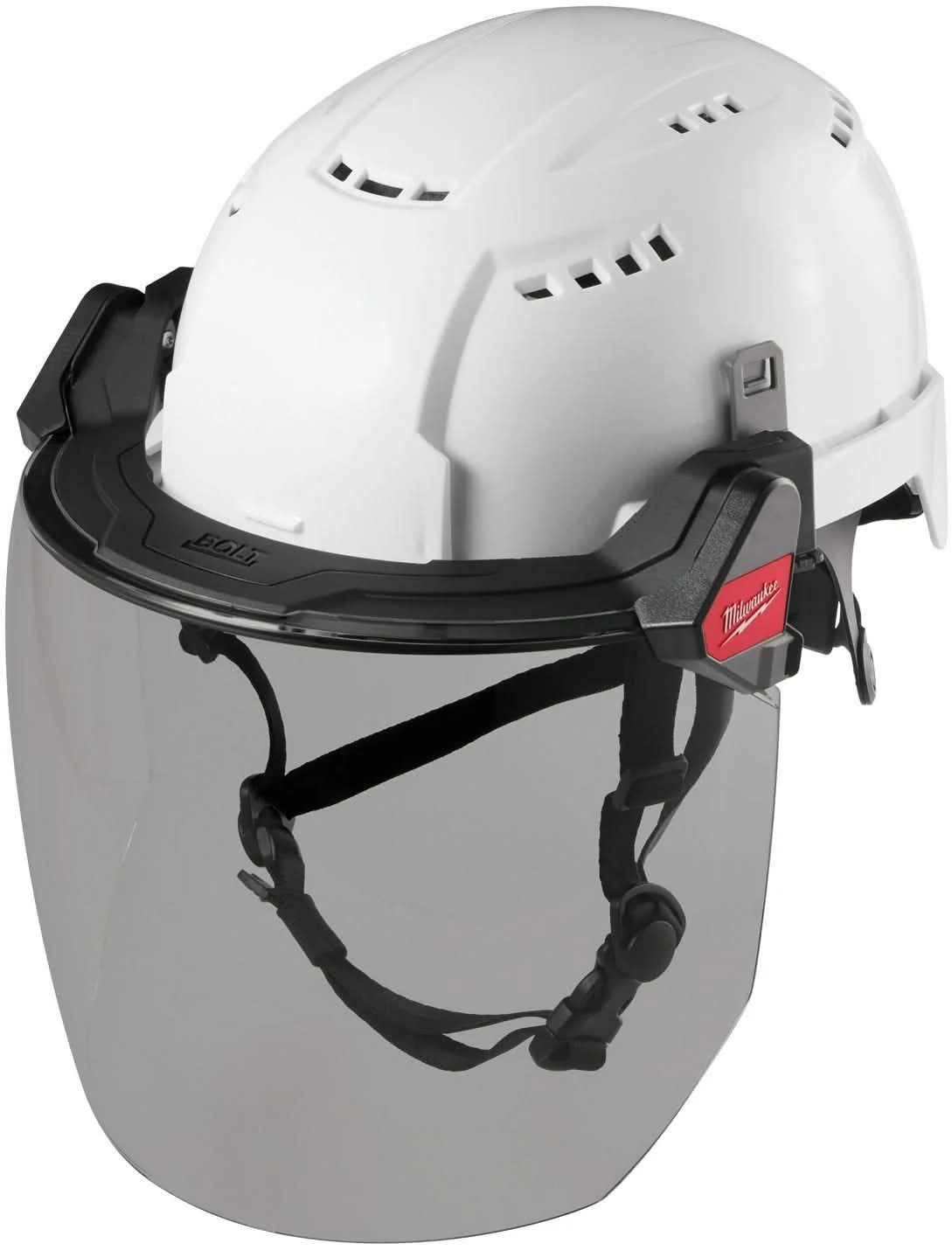 Milwaukee 48-73-1425 BOLT Full Face Shield - Gray Dual Coat Lens (Compatible with Milwaukee Safety Helmets & Hard Hats) - Image 2