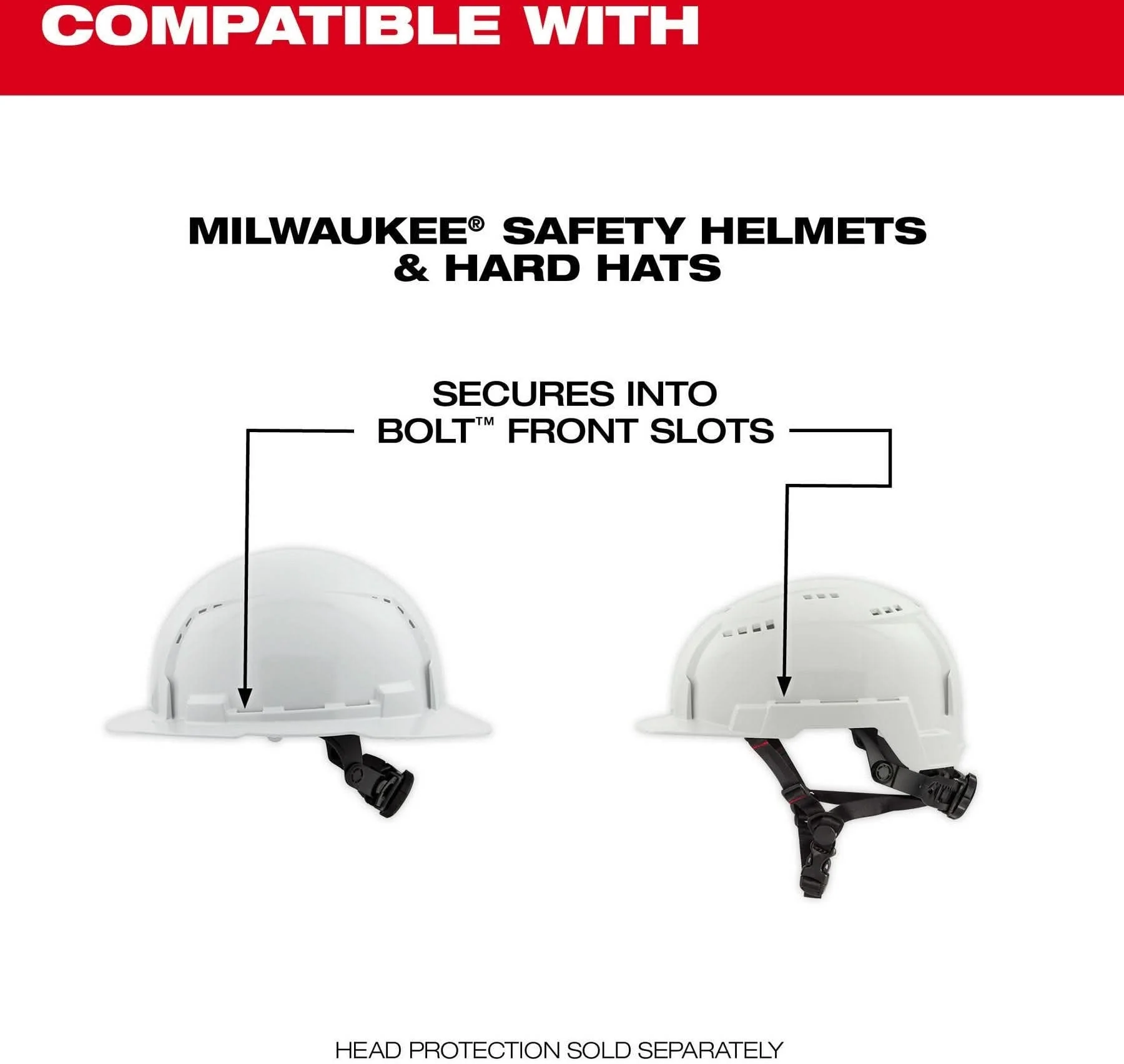 Milwaukee 48-73-1430 BOLT Full Face Shield - Metal Mesh (Compatible with Milwaukee Safety Helmets & Hard Hats) - Image 3