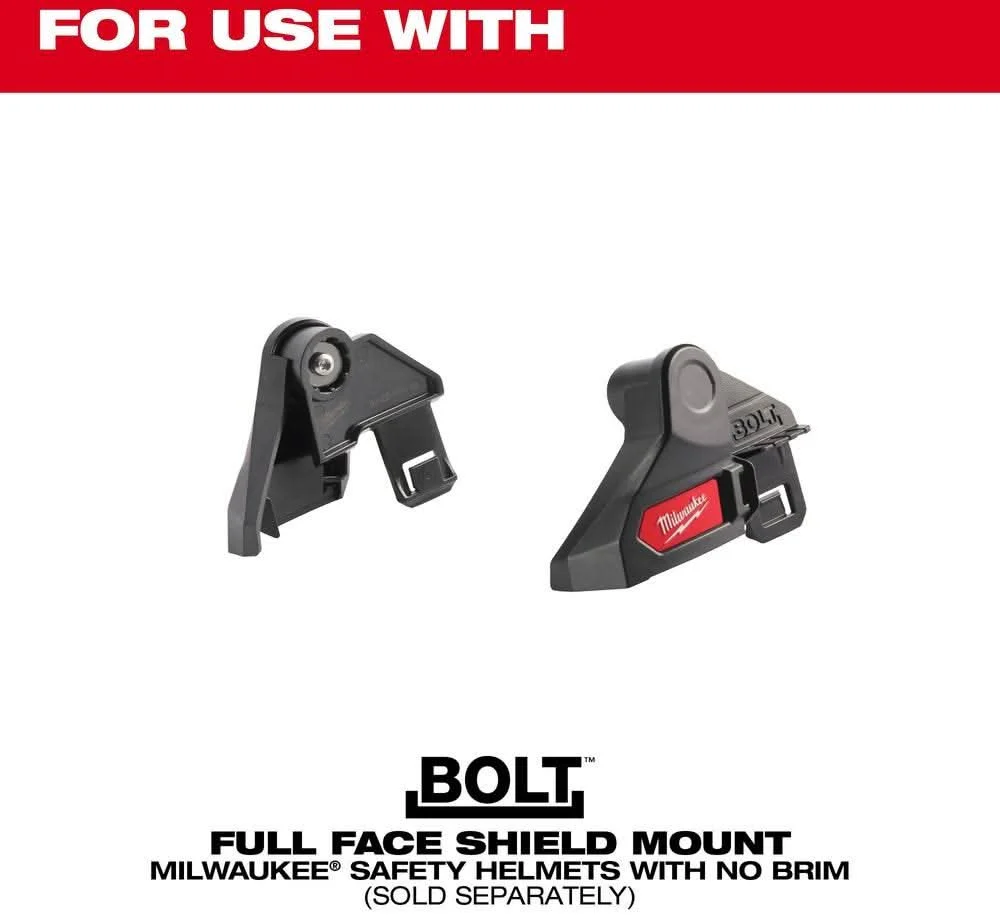 Milwaukee 48-73-1444 5pk Clear Face Shield Replacement Lenses (No-brim Helmet Only Mount) - Image 2
