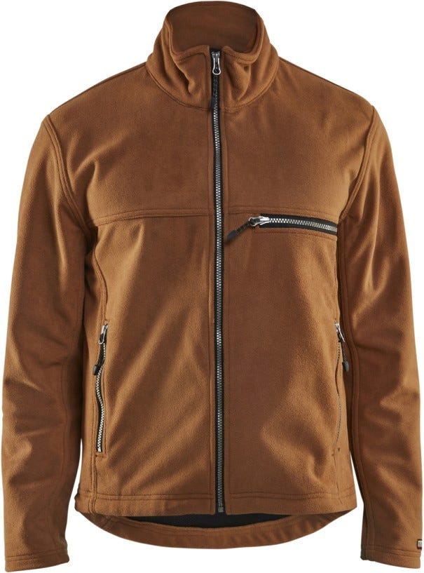 Blaklader 48562525 Two Fisted Storm Fleece Jacket, Brown - Image 1
