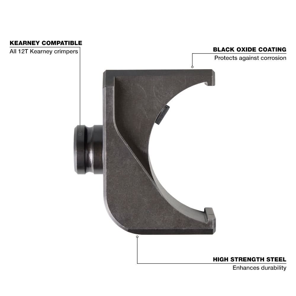 Milwaukee Kearney to U-Die Adapter for 12T Kearney Crimpers - Image 2