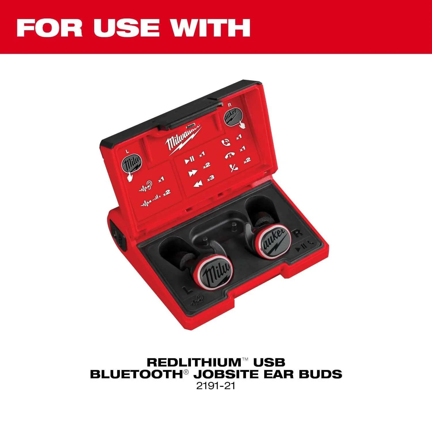 Milwaukee 49-16-0104 Jobsite Earbuds Foam Ear Tip Kit - L - Image 3