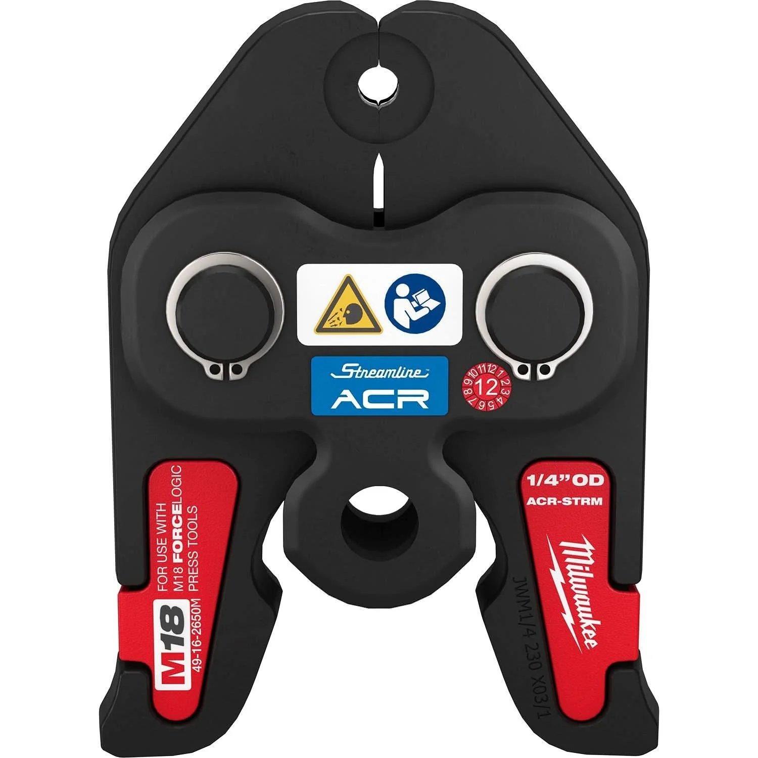Milwaukee 49-16-2650M 1/4-Inch Streamline ACR Press Jaw for M18 FORCE LOGIC Press Tools - Image 1