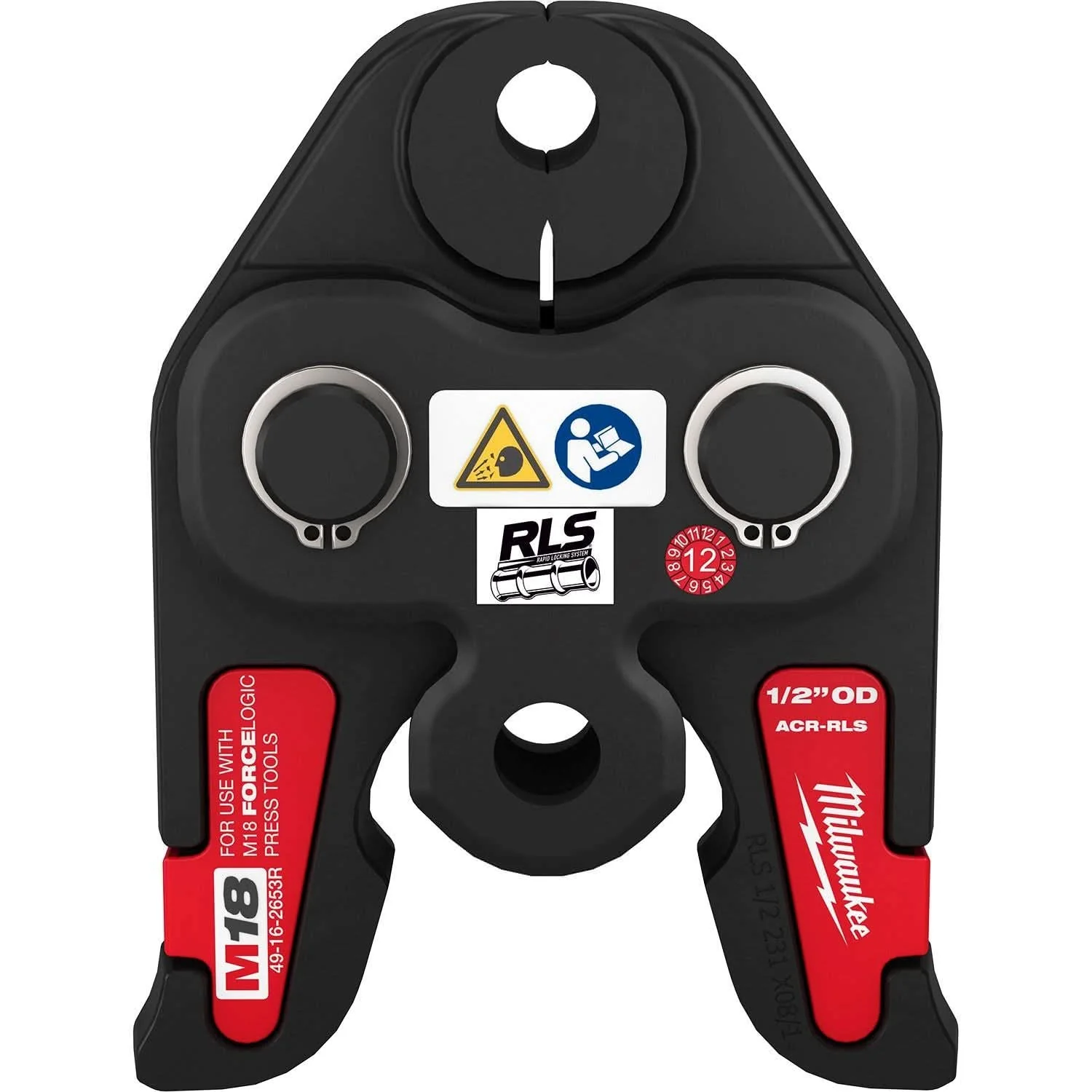 Milwaukee 49-16-2653R 1/2" RLS ACR Press Jaw for M18 FORCE LOGIC Press Tools - Image 1