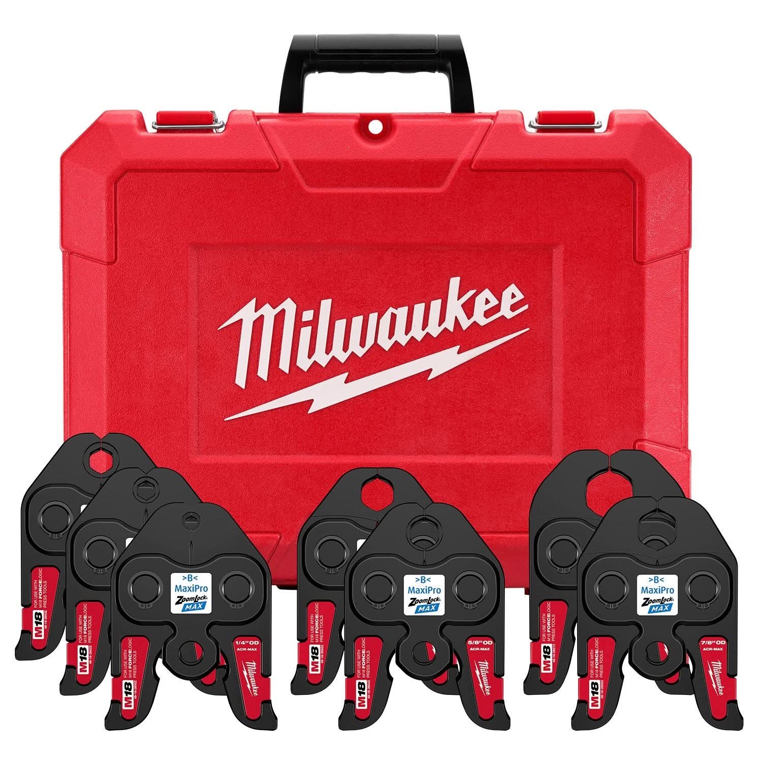 Milwaukee 49-16-2662Z 1/4″- 1-1/8″ ZoomLock MAX Press Jaw Kit for M18 FORCE LOGIC Press Tools