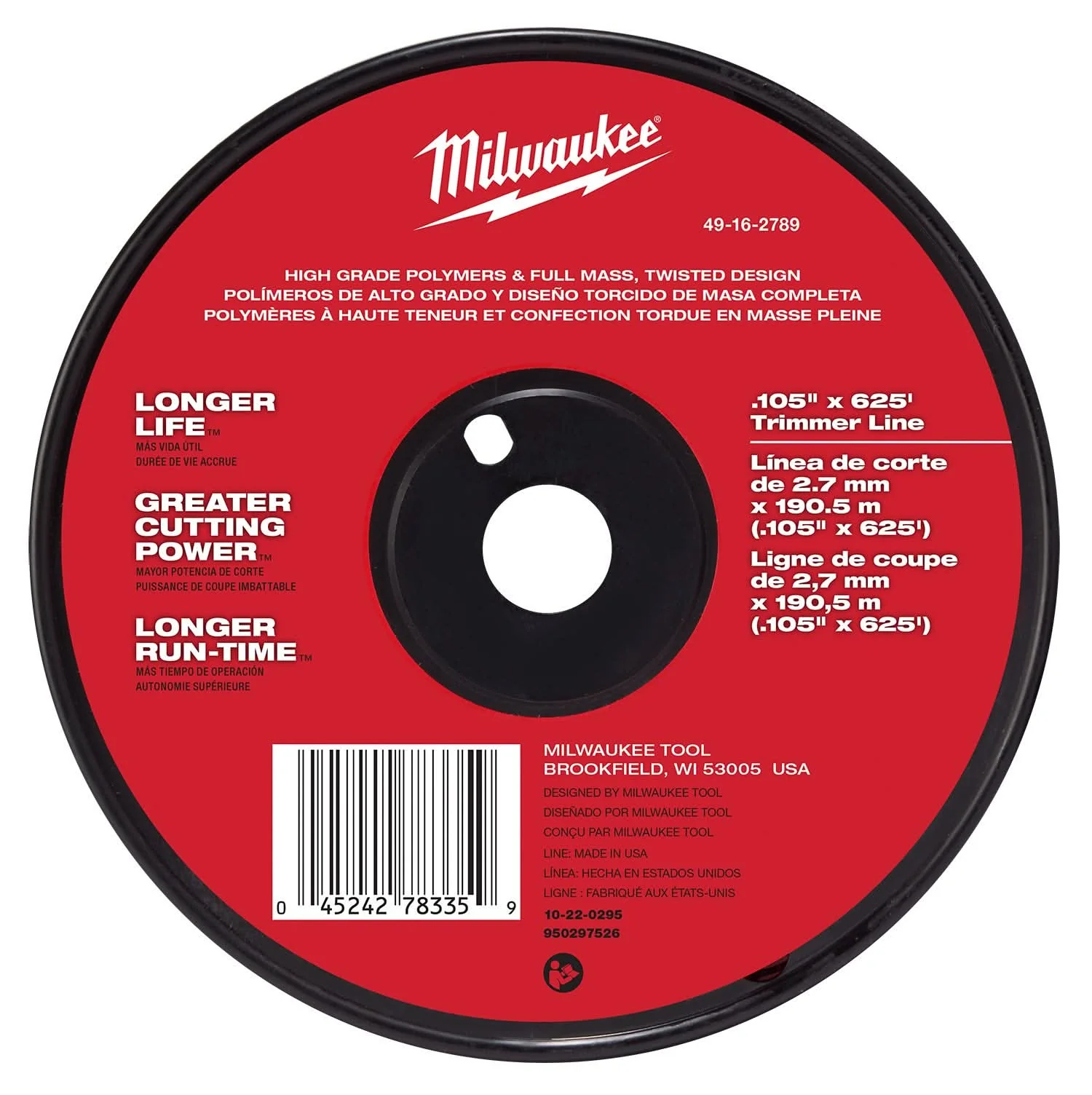 Milwaukee 49-16-2789 .105" x 625' Trimmer Line - Image 2