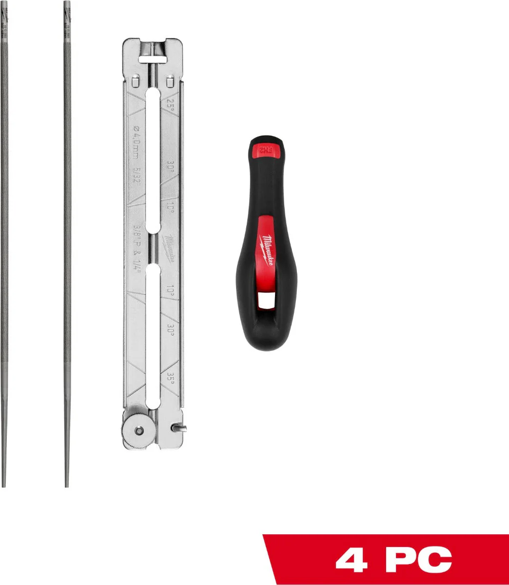 Milwaukee 49-16-2881 4pc 5/32” Saw Chain Sharpening Set - Image 3