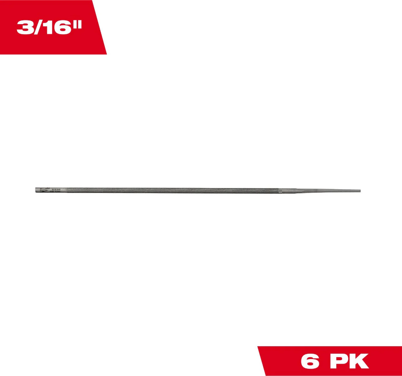 Milwaukee 49-16-2886 3/16” Round File for Saw Chain 6 PK - Image 2