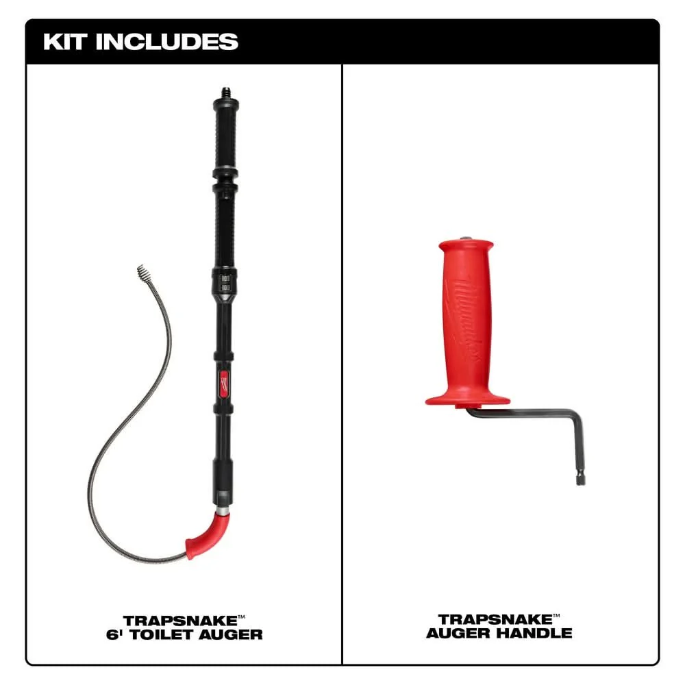 Milwaukee 49-16-3576 TRAPSNAKE 6' Toilet Auger - Image 2