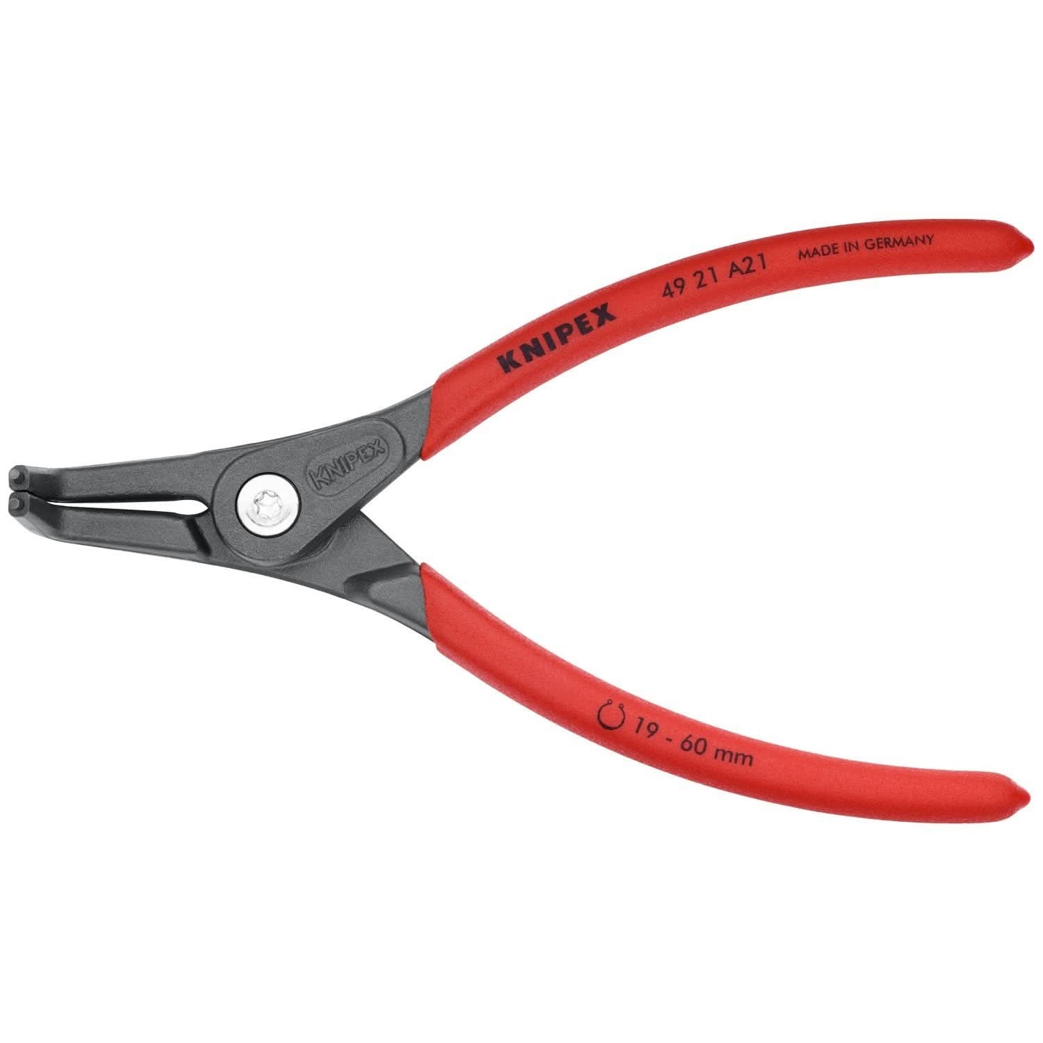 Knipex 49 21 A21 External 90&deg; Angled Precision Snap Ring Pliers - Image 1